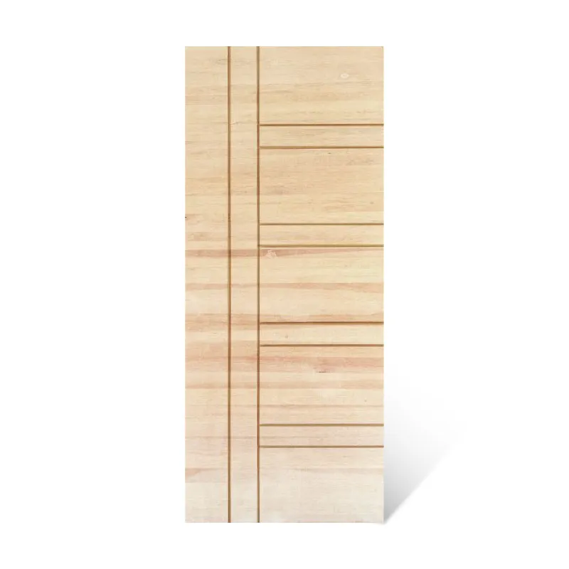 DESIGNCRAFT DOOR FLUSH HOBART WOOD GEMILINA DOOR SERIES ROUTERED GROOVE